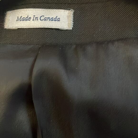 Peter Millar Black Wool Two Button Blazer Sport Coat Jacket Size 46T - Picture 4 of 9